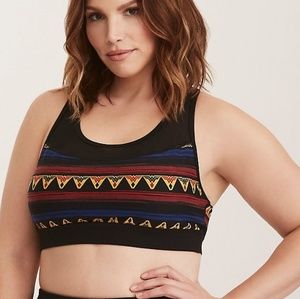 30 plus sz WONDER Woman LOGO  MESH ACTIVE SPTS BRA